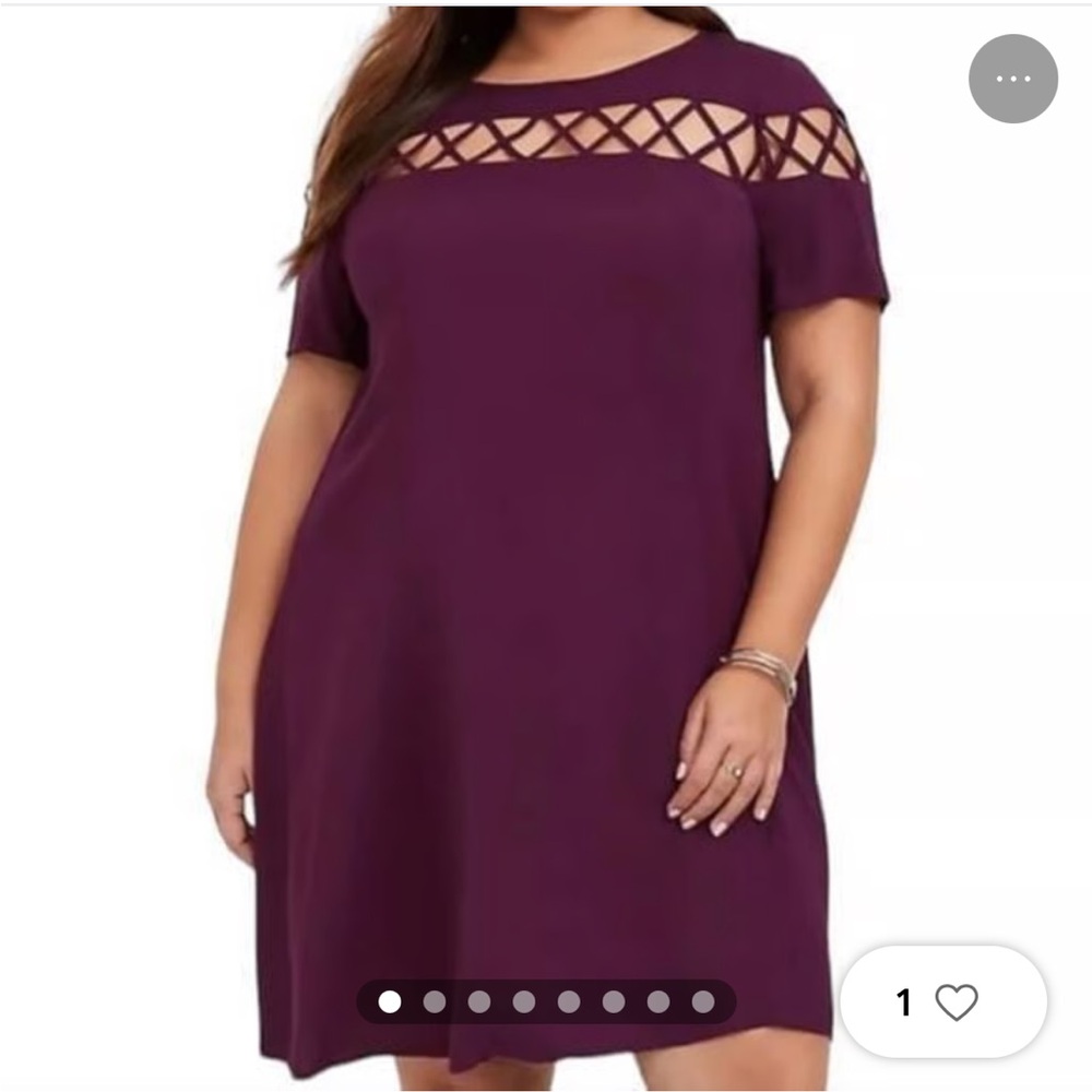 Torrid 3 challis trapeze dress